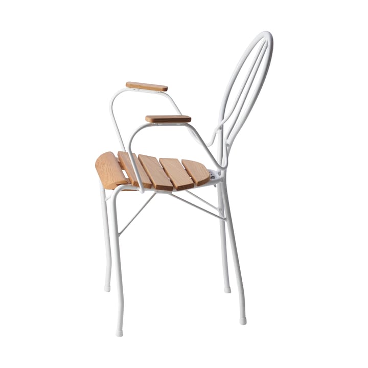 Krzesło Pia - Stalowa rama lakierowana na biało - dąb olejowany - Gärsnäs