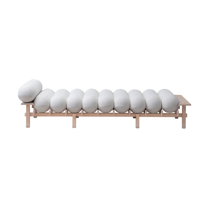 Leżanka Dag - Buk-Barnum bouclé 01 Off white - Gärsnäs