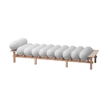 Leżanka Dag - Buk-Barnum bouclé 01 Off white - Gärsnäs