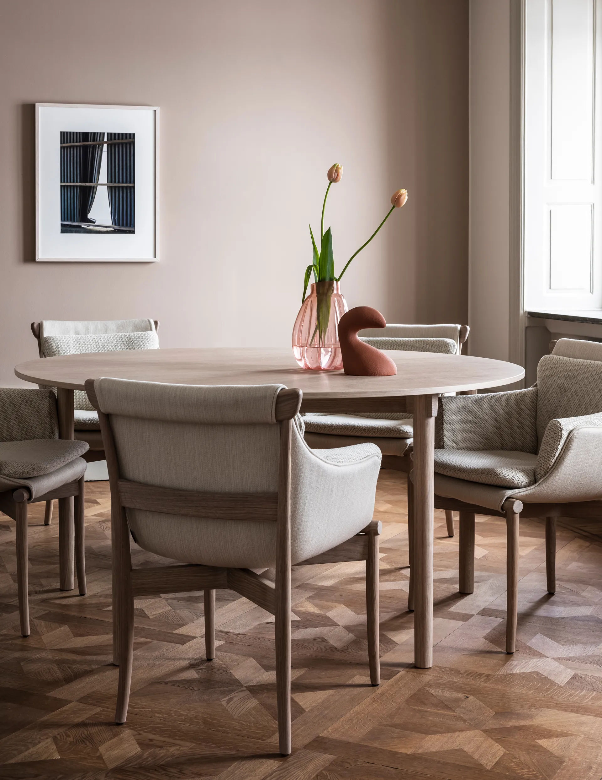 Stół Tak Ø120 cm, Dąb-natural Gärsnäs