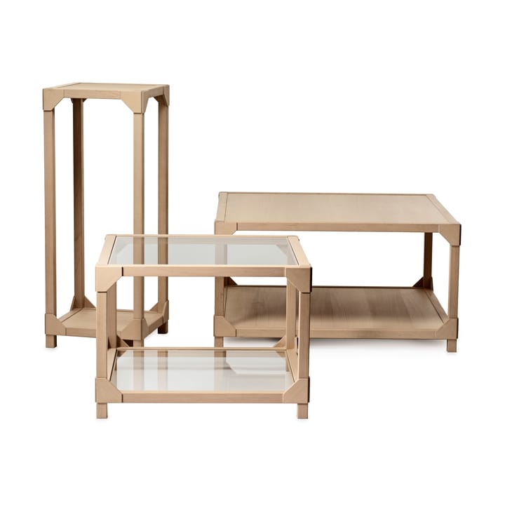 Stolik kawowy Bleck 75x75 cm fornirowany, Buk-natural Gärsnäs