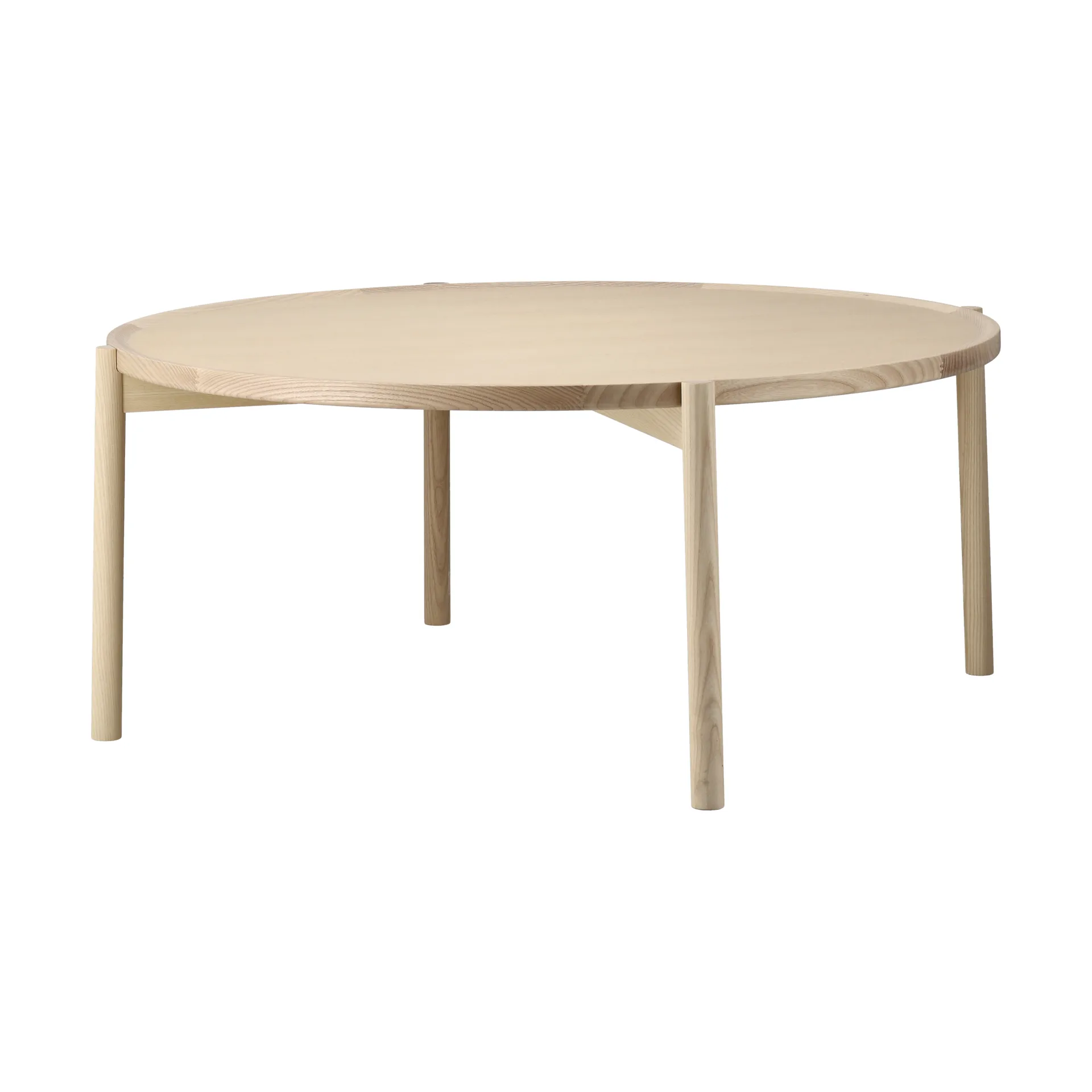 Stolik kawowy Elna, Jesion-biel-Ø90 cm Gärsnäs