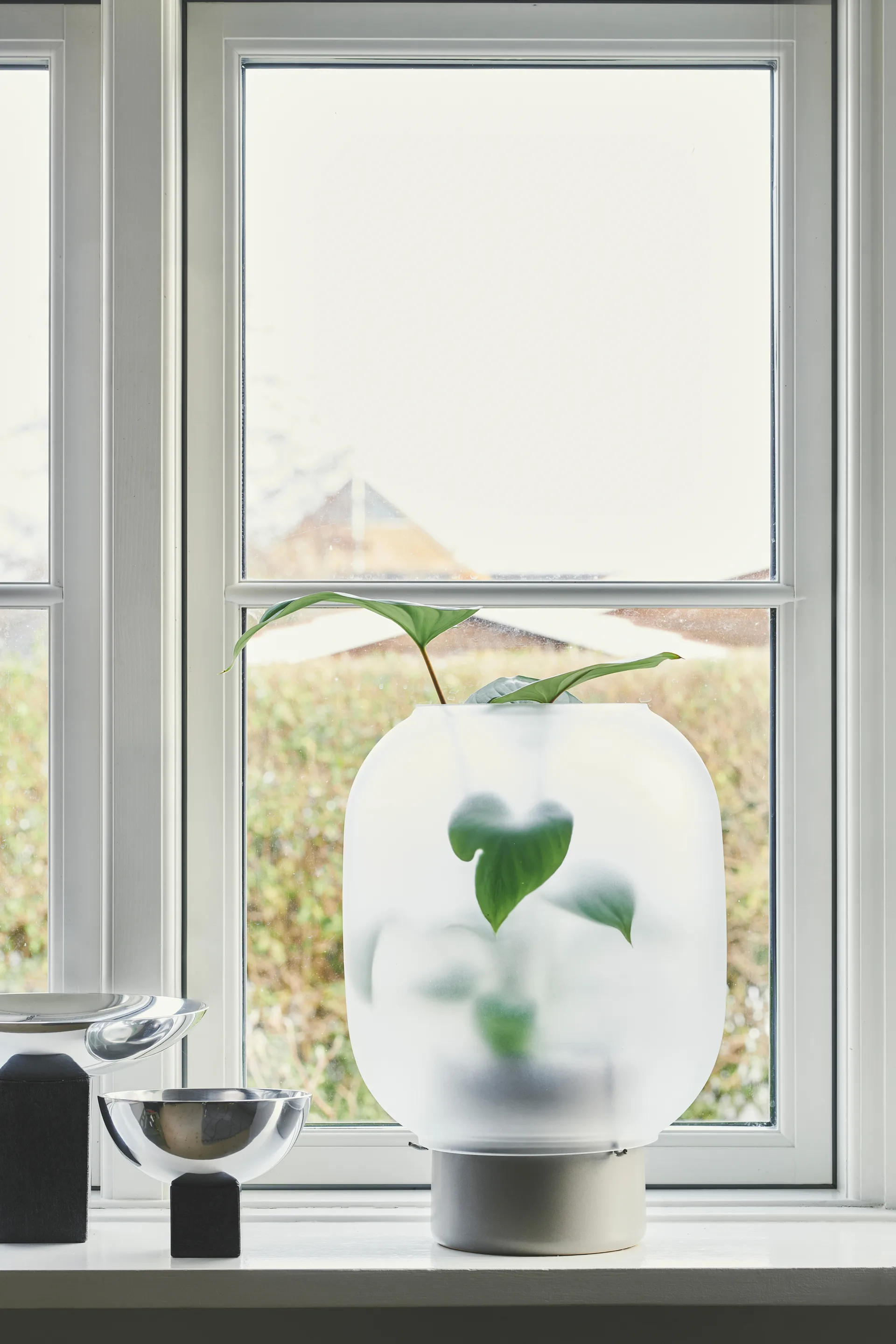 Doniczka z matowego szkła Nebl Ø26 cm, Szary Gejst