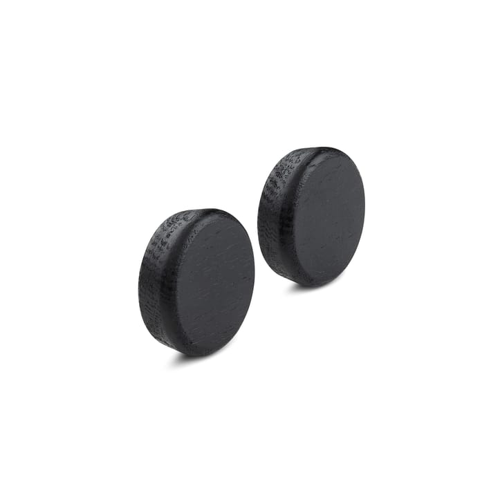 Flex Button magnesy do listwy magnetycznej 2 szt - Dąb barwiony na czarno - Gejst