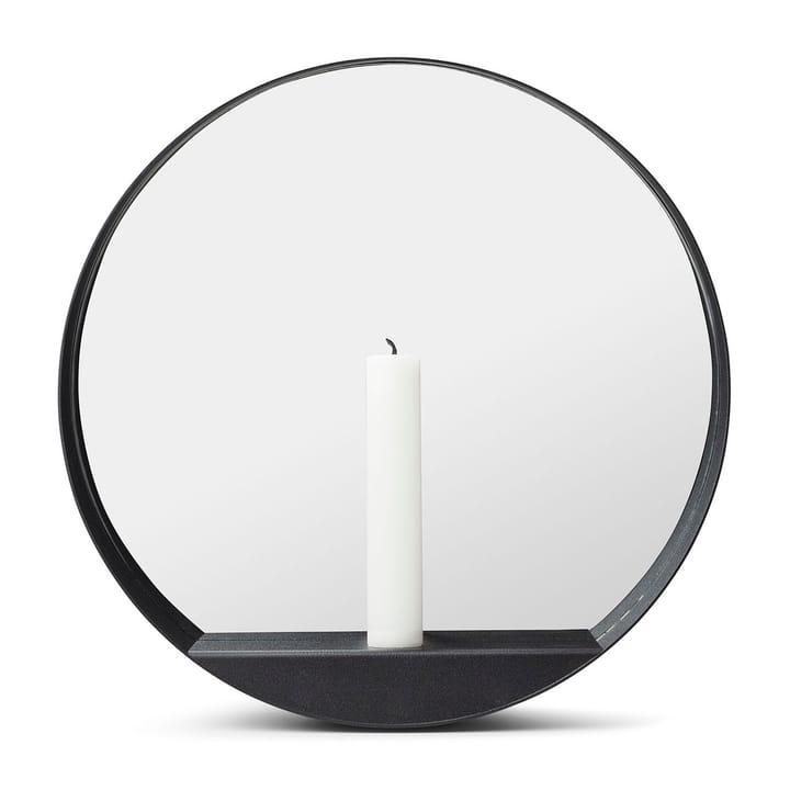 Glim mirror/świecznik Ø28 cm - Czarny - Gejst