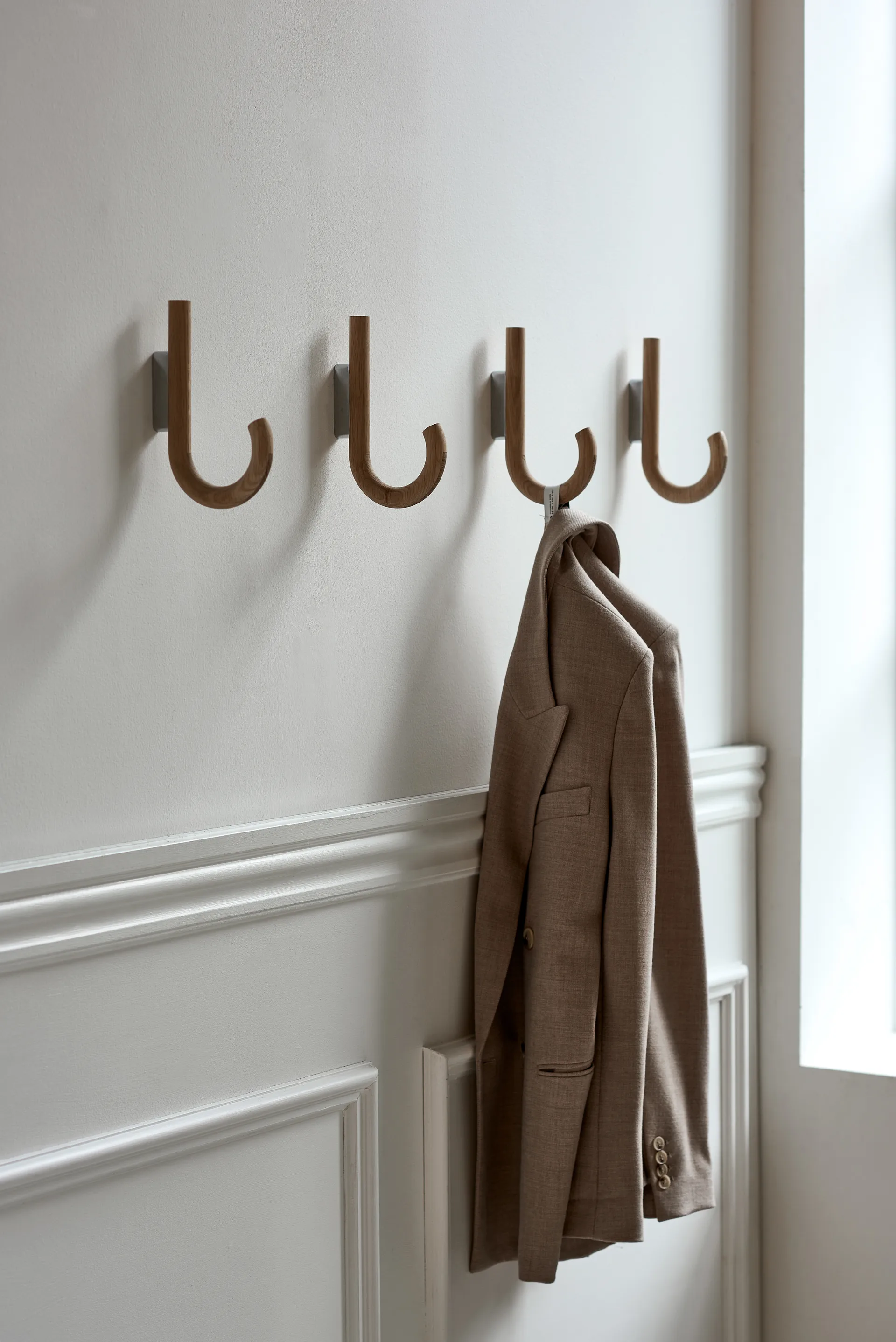 Hak Hook 19 cm, Dąb-chrom Gejst