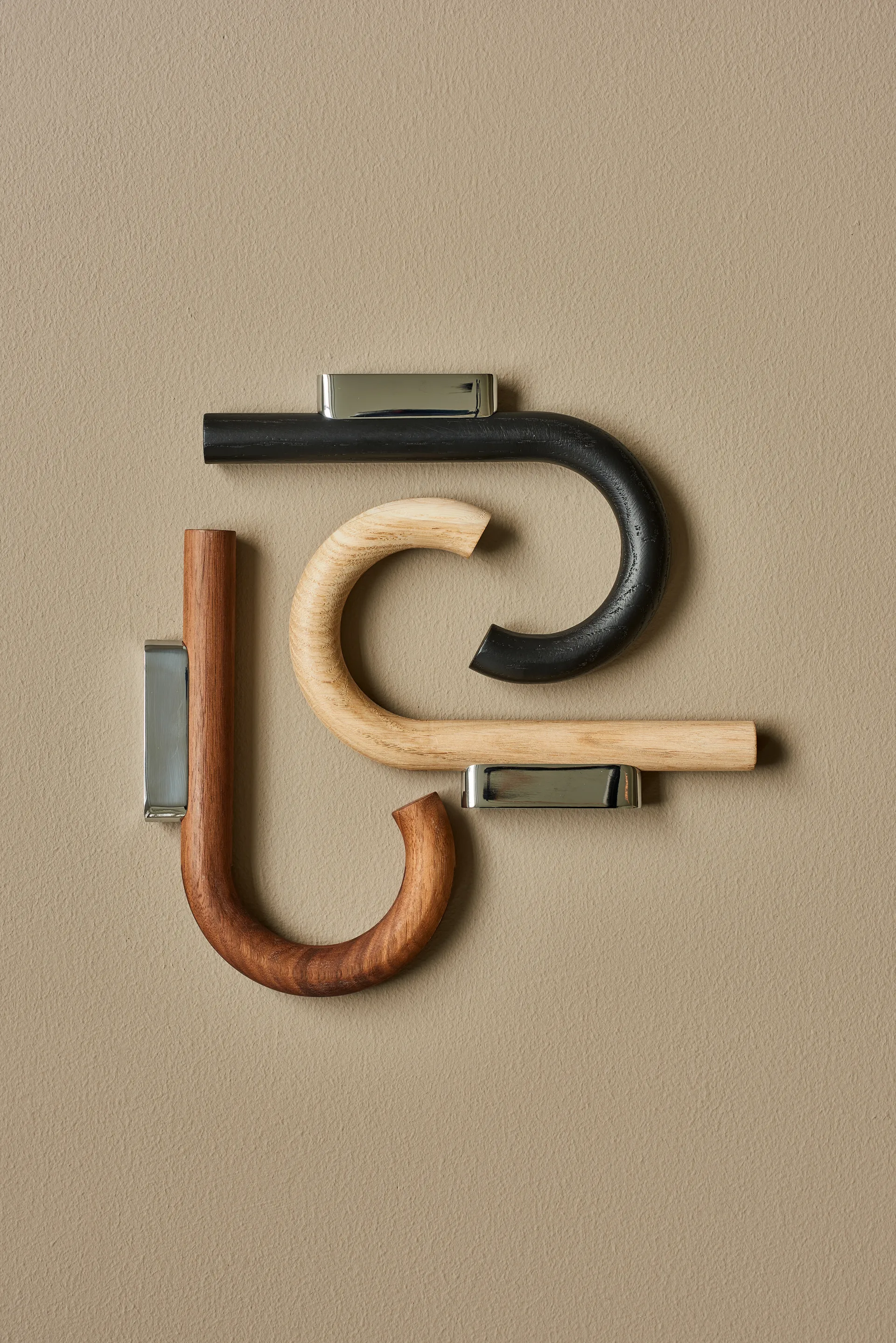 Hak Hook 19 cm, Dąb-chrom Gejst