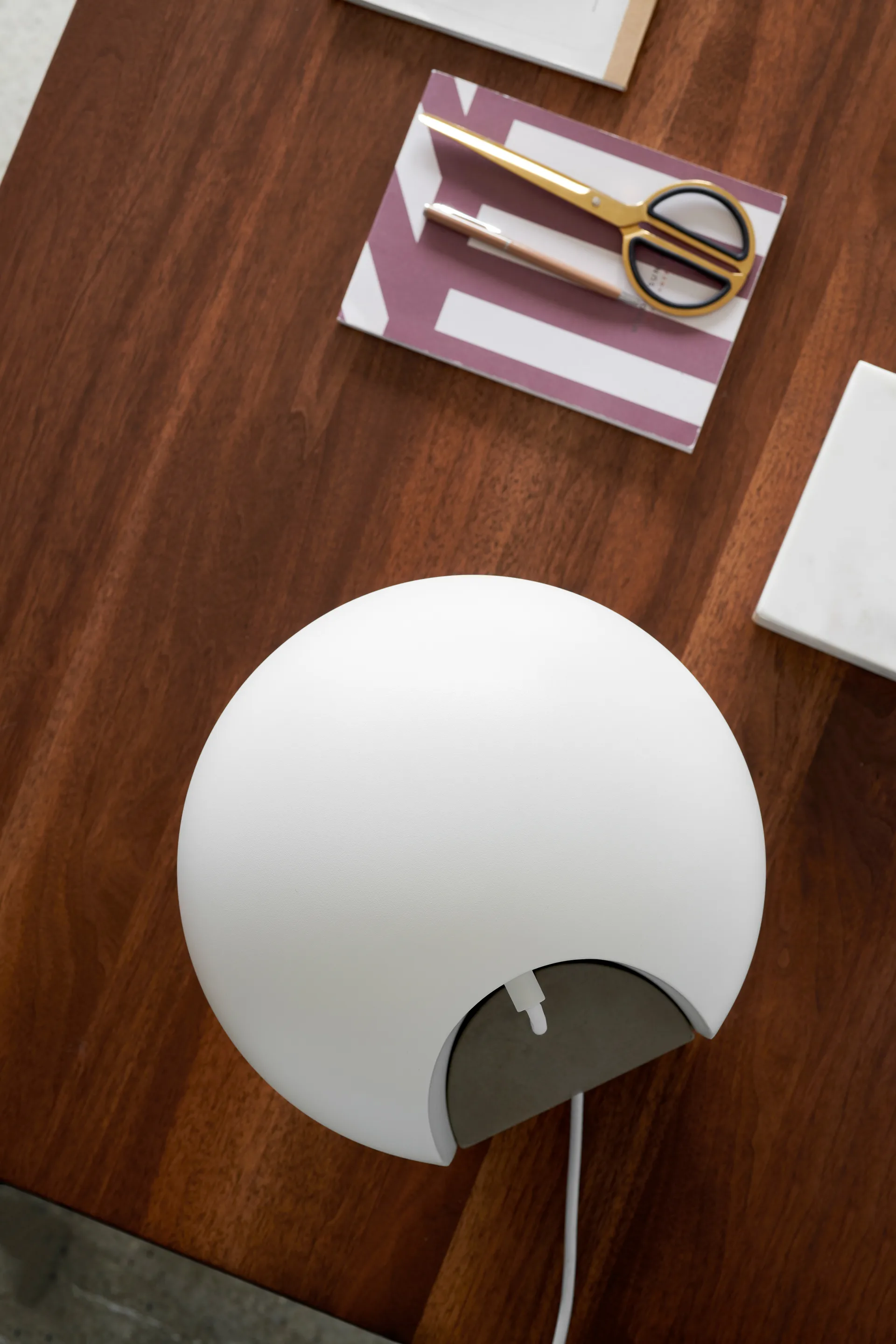 Lampa stołowa Leery 40 cm, Biały Gejst