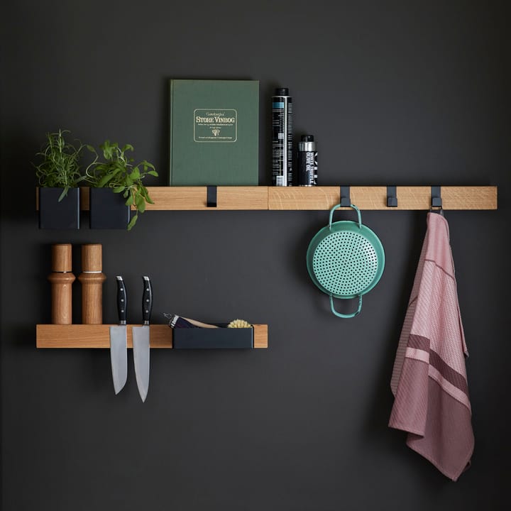 Listwa magnetyczna Flex Rail 60 cm, Dąb-czarny Gejst