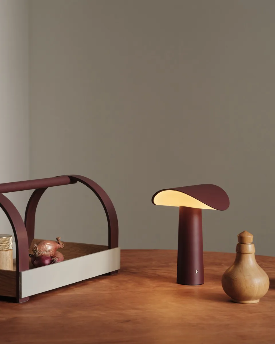 Lium lampa przenośna 22,5 cm, Burgundy Gejst