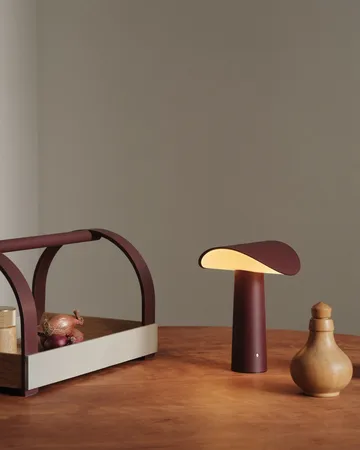 Lium lampa przenośna 22,5 cm - Burgundy - Gejst