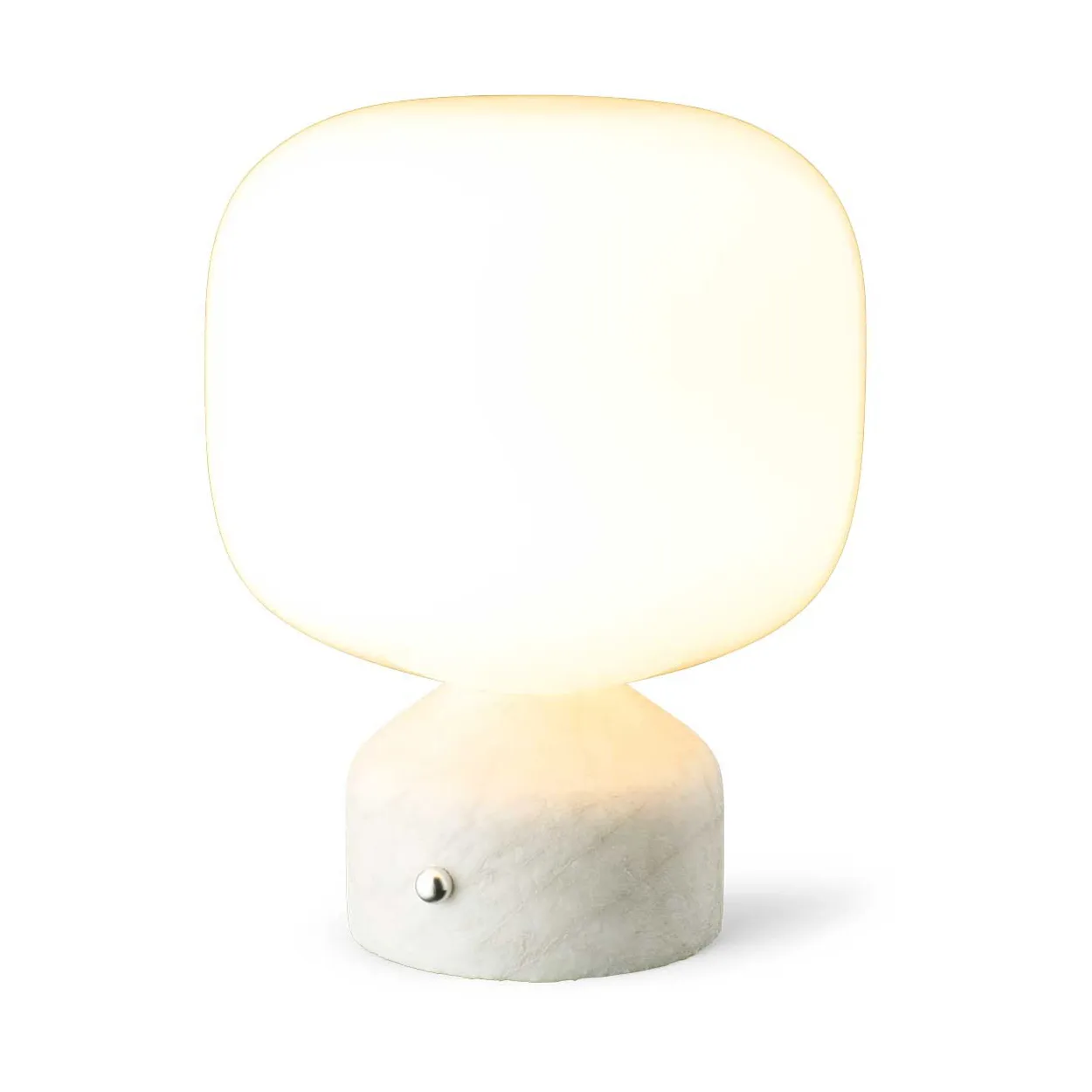 Meemo lampa przenośna 23 cm, White marble Gejst