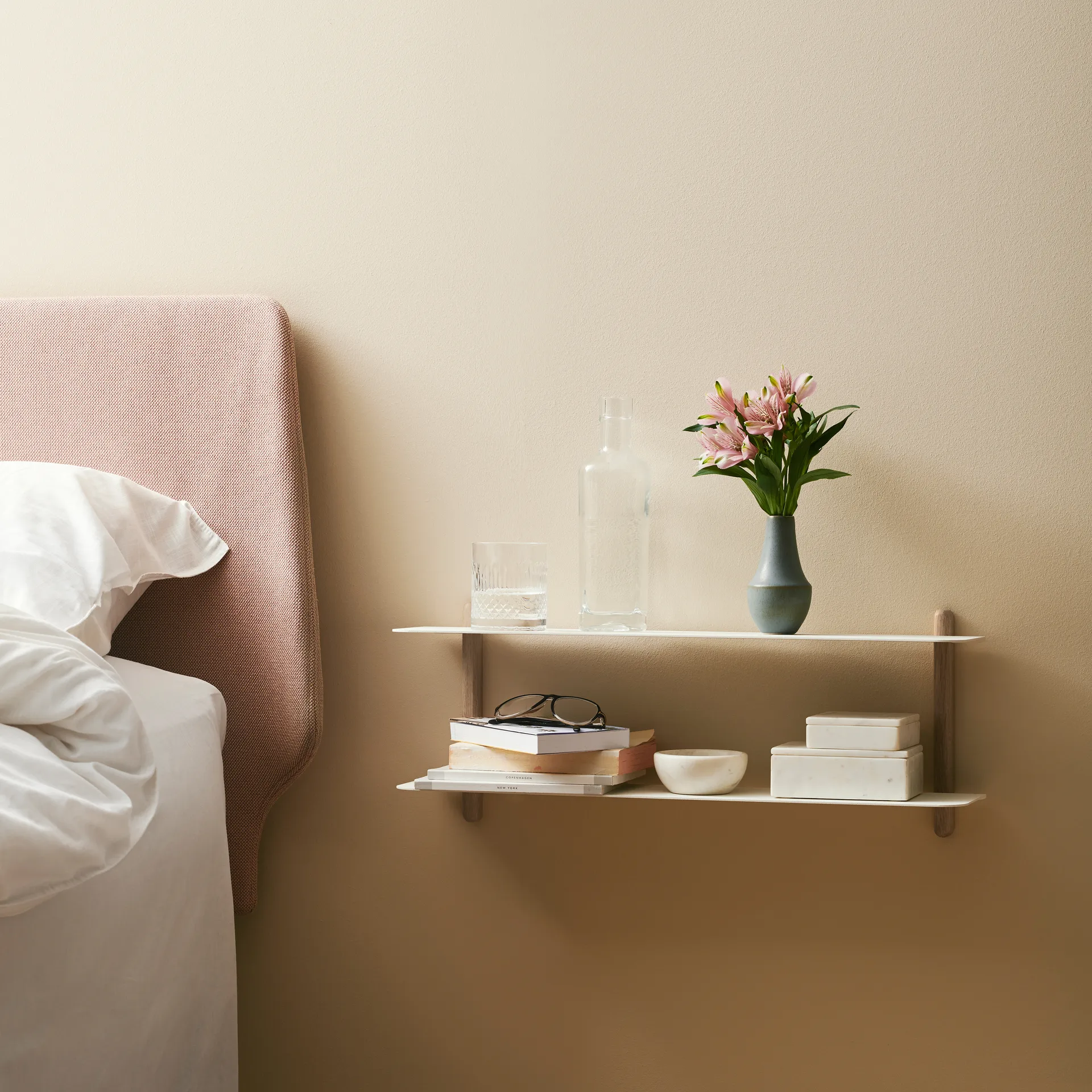 Nivo półka F, Jasny dąb-biały Gejst