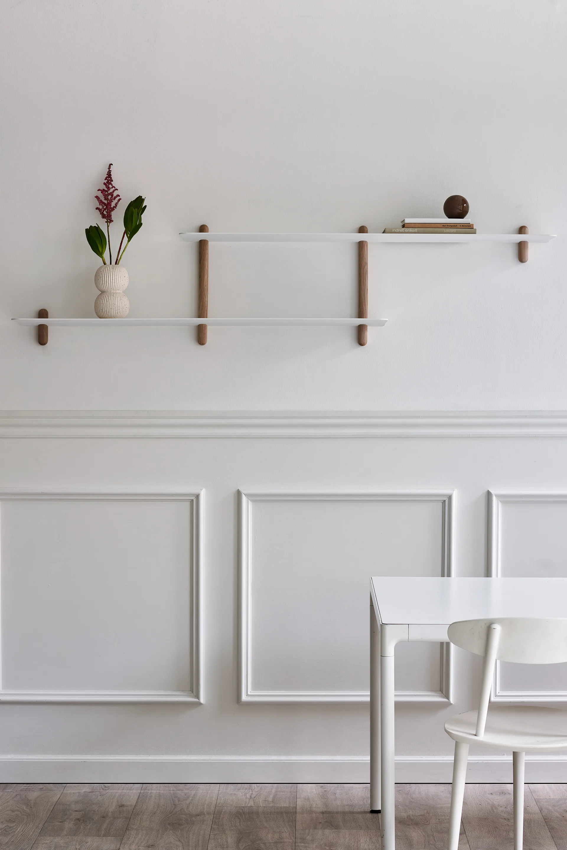 Półka Nivo H duża, Jasny dąb-biały Gejst