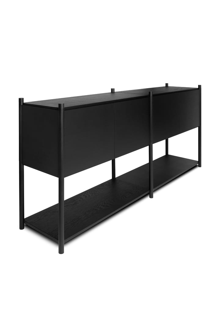 Sceene bookcase H, Dąb bejcowany na czarno Gejst