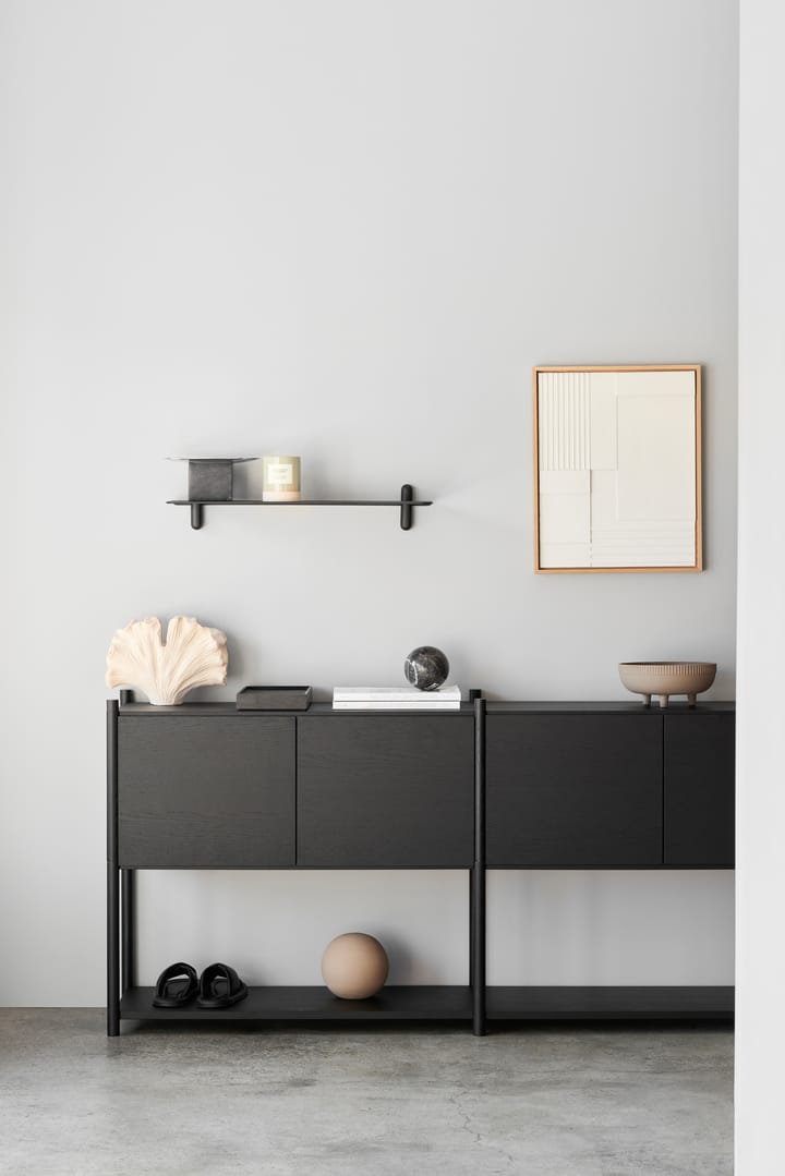 Sceene bookcase H, Dąb bejcowany na czarno Gejst