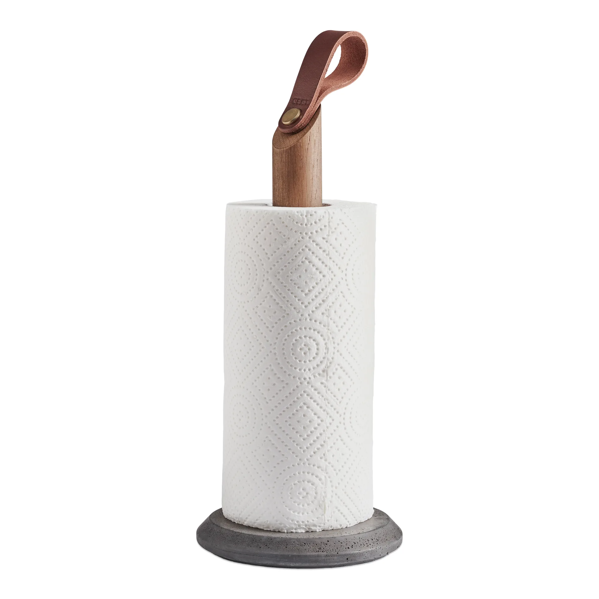 Stojak na ręcznik papierowy Grab, Dąb palony Gejst