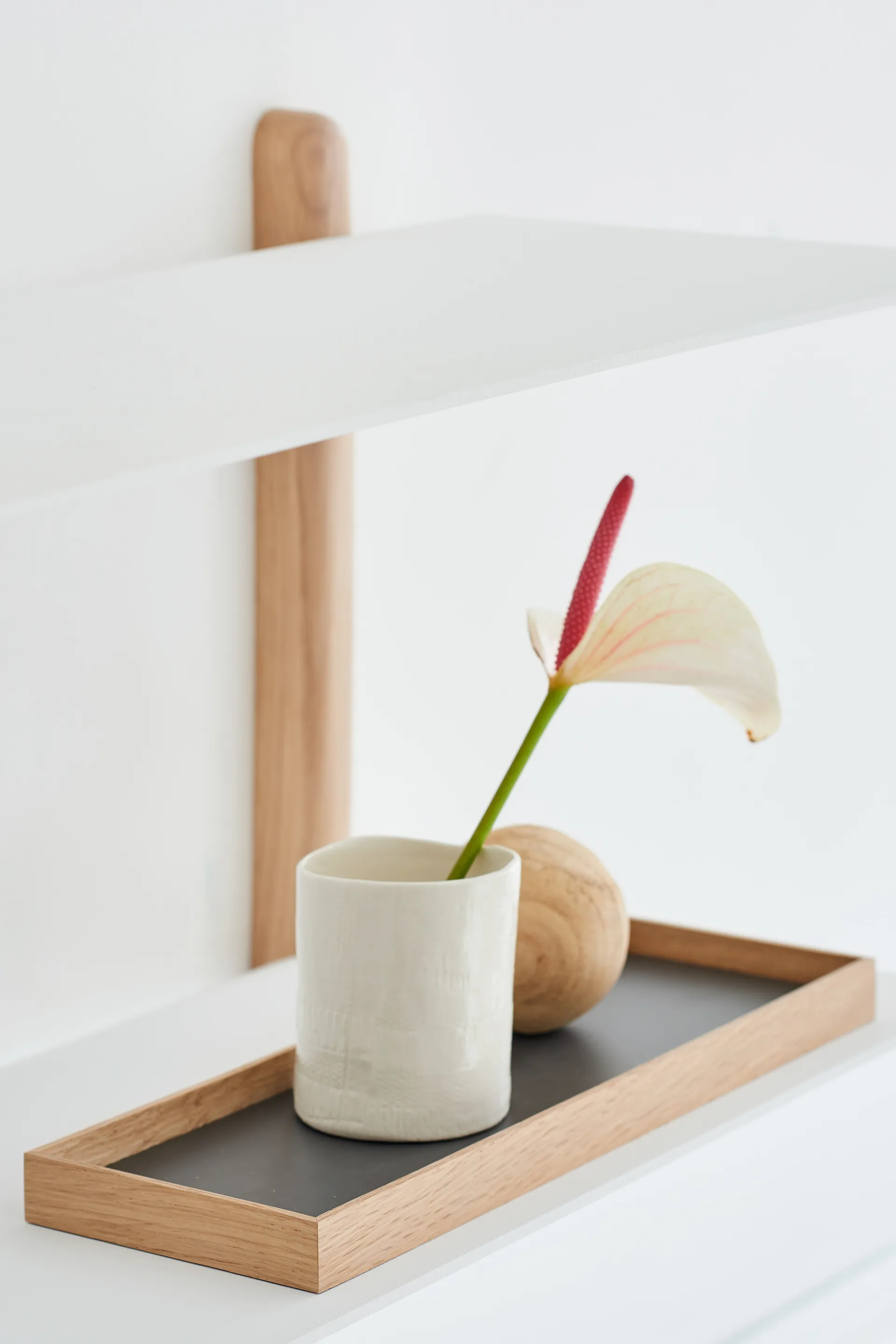 Taca mała Frame 11x32,4 cm, Dąb-jasnoszary Gejst