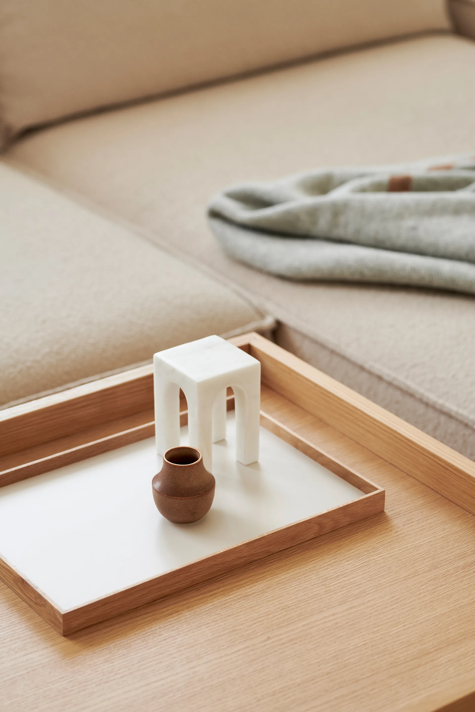 Taca średnia Frame 23x34 cm, Dąb-beige Gejst