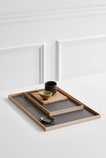 Taca średnia Frame 23x34 cm - Dąb-jasnoszary - Gejst