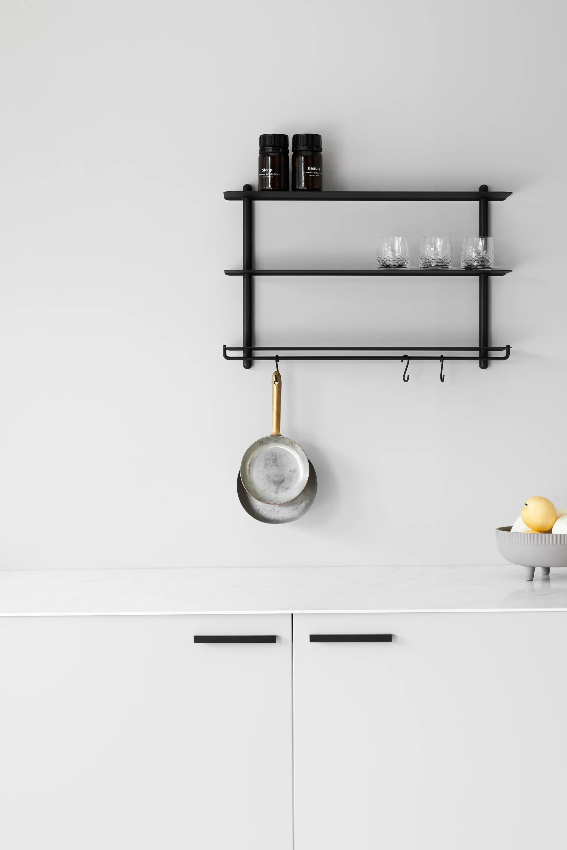 Wieszak do półki Nivo 3-pak, Czarny Gejst