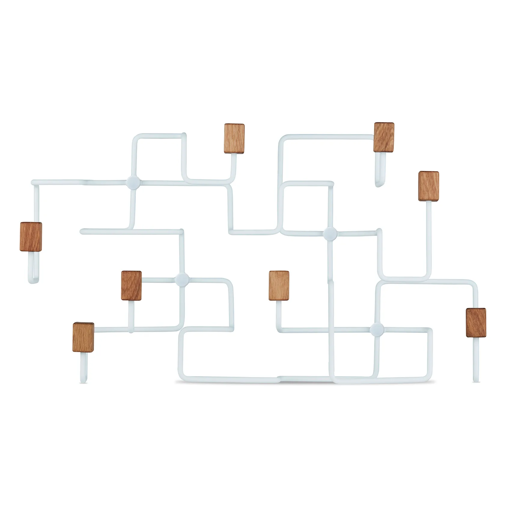 Wieszak na ubrania Underground, biały dąb Gejst