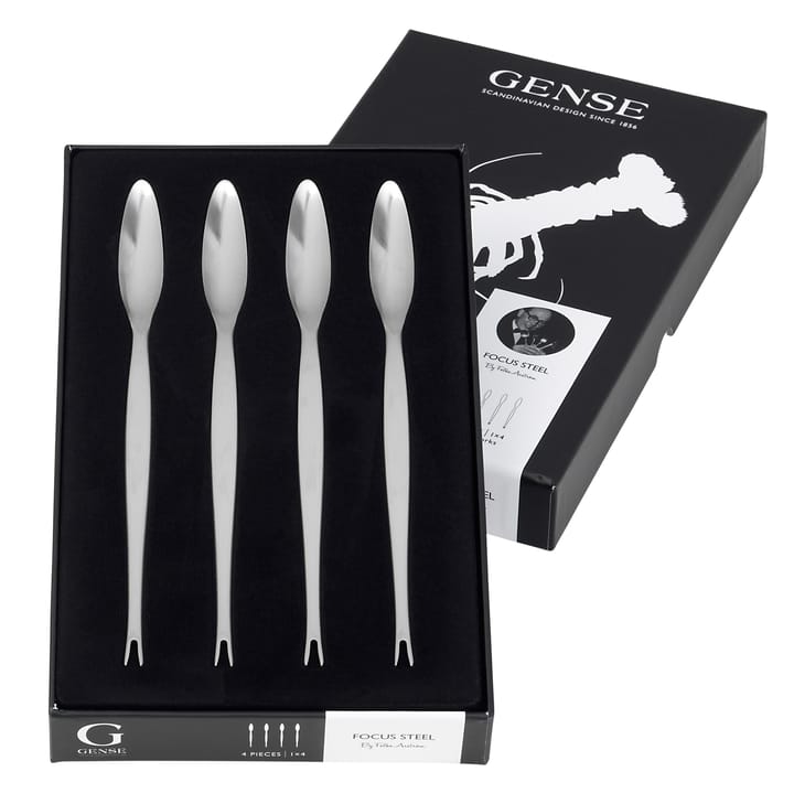 Focus Steel widelec do owoców morza 4-pak, 4-pak Gense