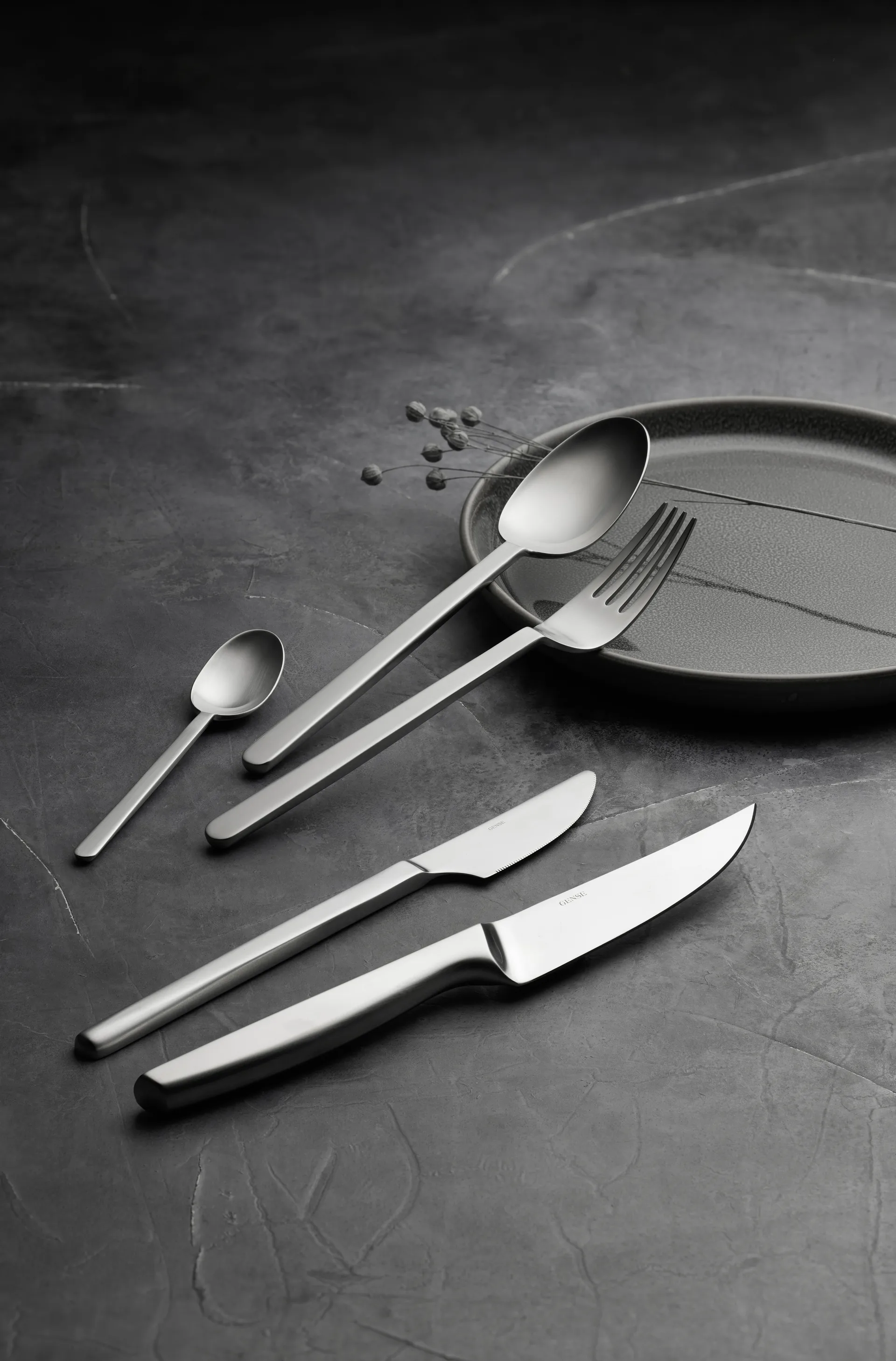 Nóż do grilla Norm 4-pak, Matowa stal nierdzewna Gense