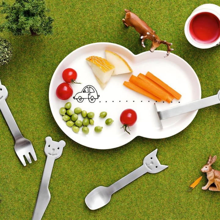 Sztućce Animal Friends 4 szt., sztućce dla dzieci Gense