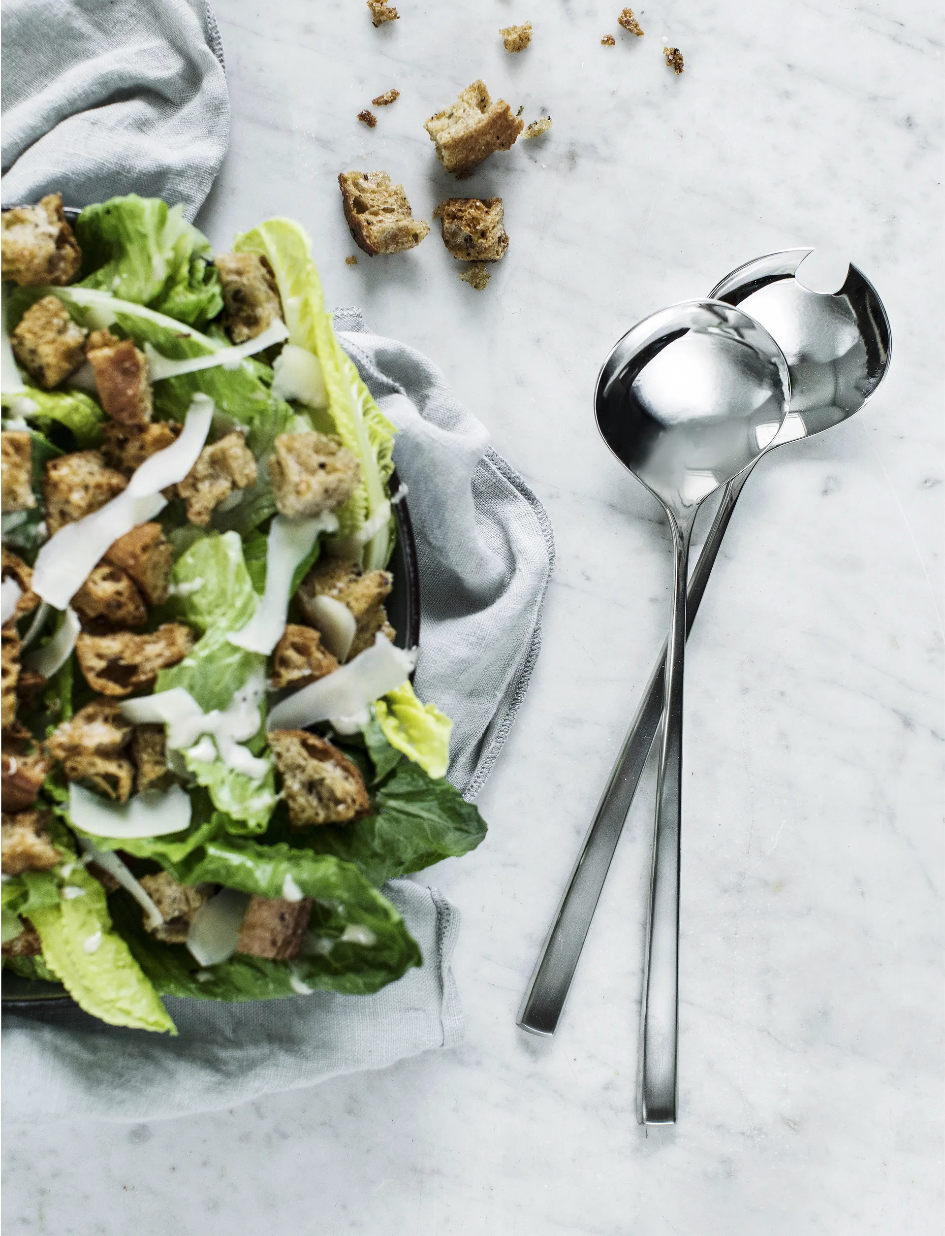 Sztućce do sałaty Fuga, Stal nierdzewna Gense