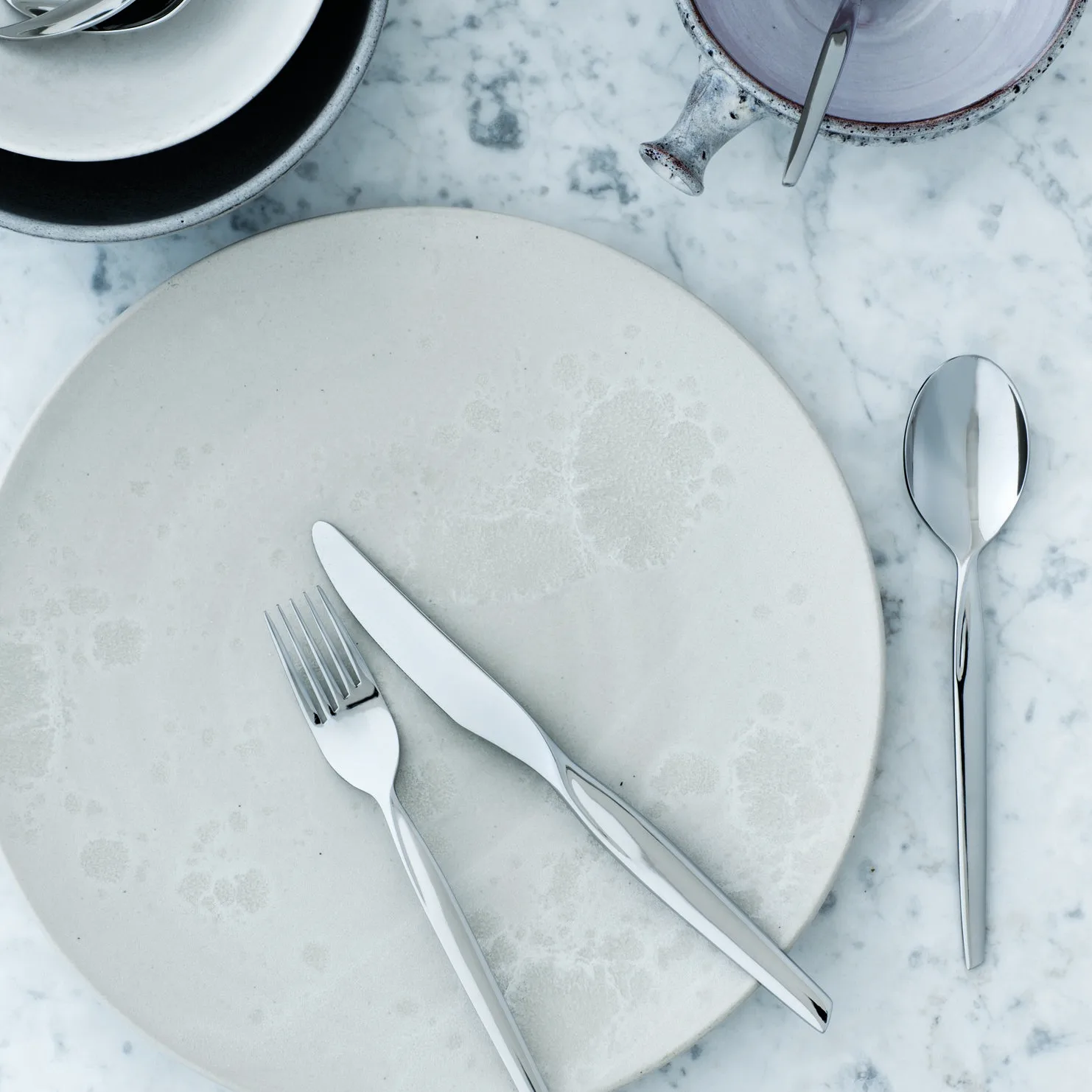 Sztućce Twist , stal nierdzewna 16 elementów Gense