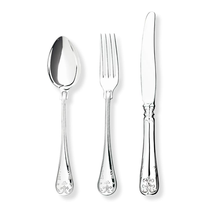 Widelec stołowy srebrny, 20 cm Gense