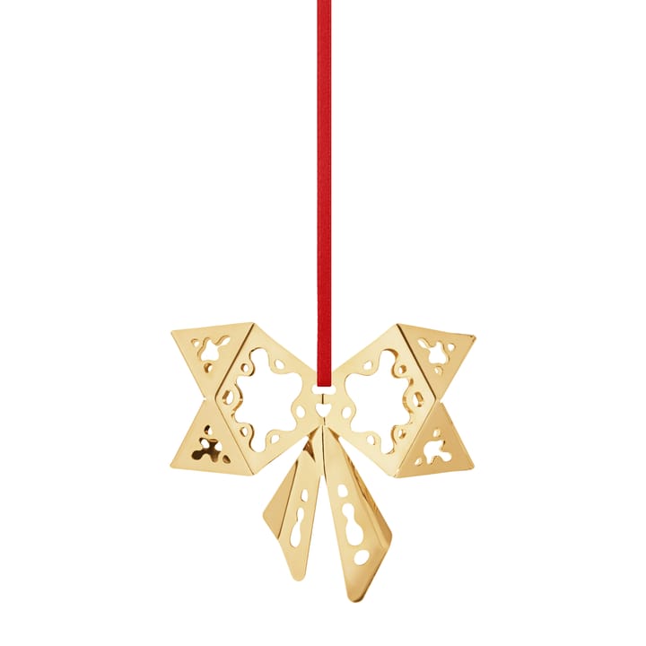 2022 Bow zawieszka świąteczna, pozłacany Georg Jensen