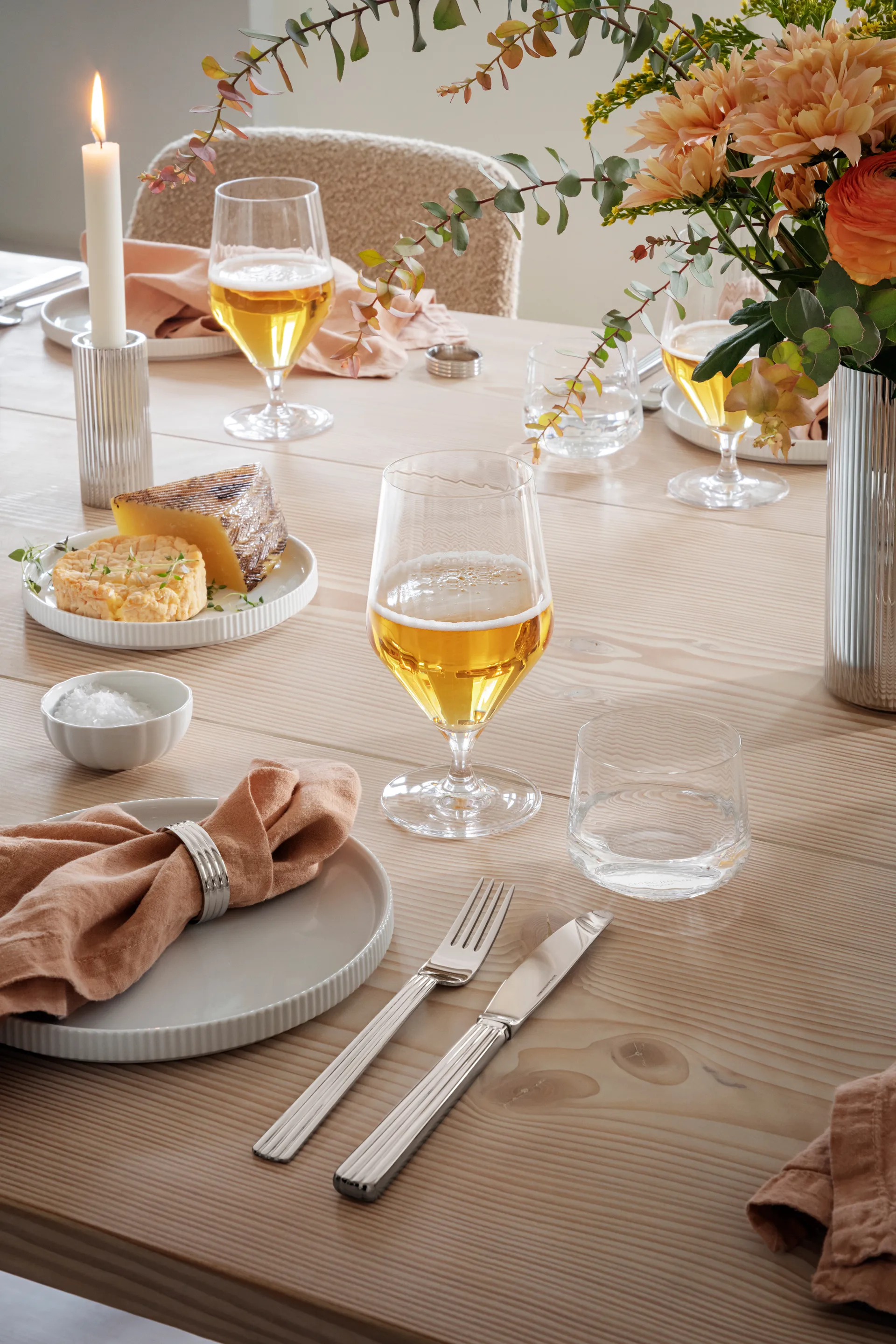Bernadotte szklanki do piwa 520 ml, 6‑pak, Jasne Georg Jensen