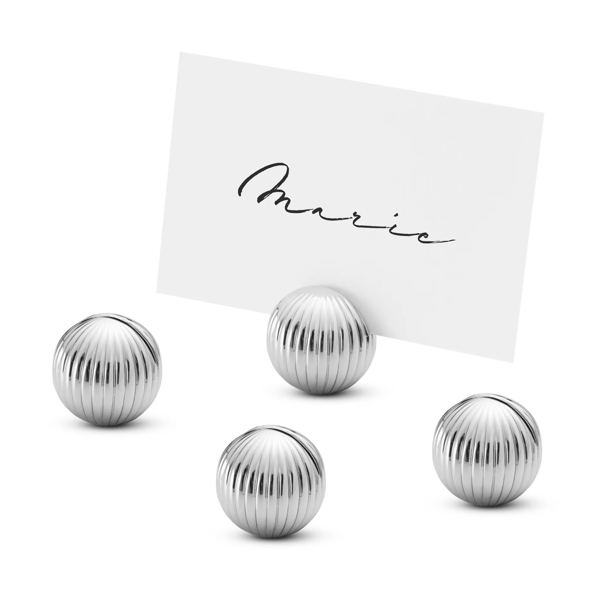 Bernadotte uchwyt na winietki 4-pak, Chromowane Georg Jensen