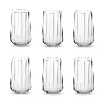 Bernadotte wysoka szklanka 380 ml, 6‑pak - Krystaliczny - Georg Jensen
