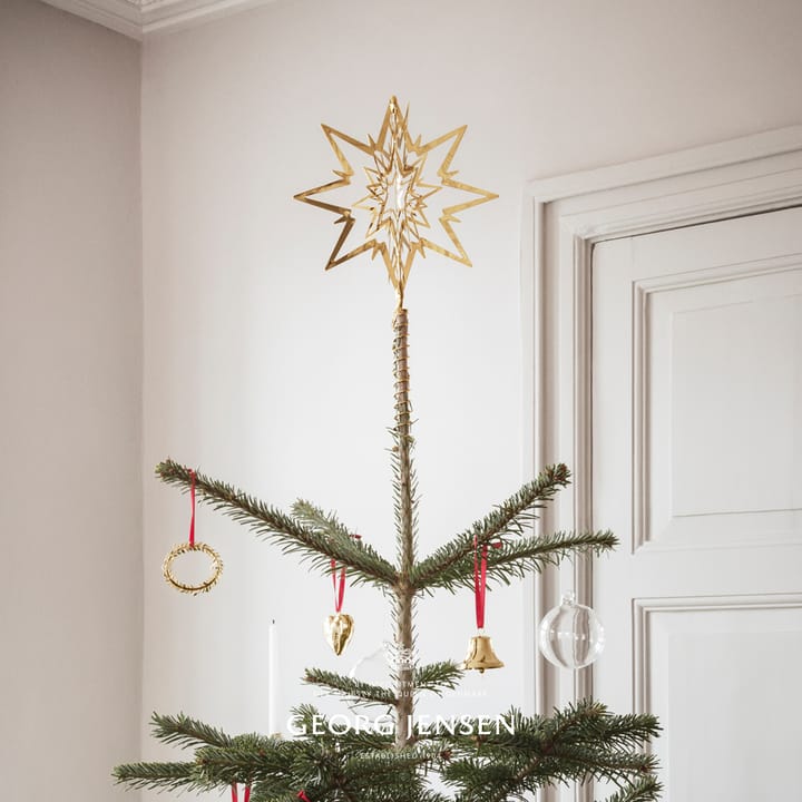 Christmas Collectibles top gwiazda Duży, pozłacany Georg Jensen