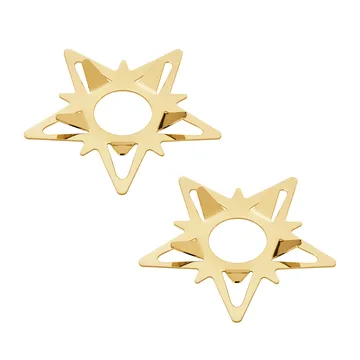 Classic christmas gwiazda mankietu świecy 2 szt.  - Złoty - Georg Jensen