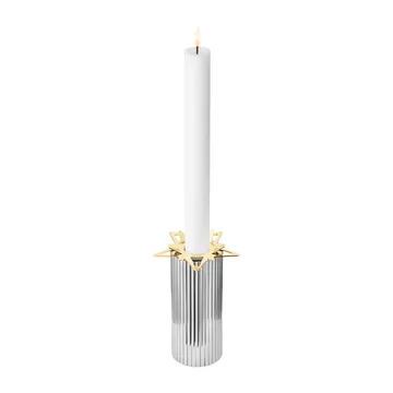 Classic christmas gwiazda mankietu świecy 2 szt.  - Złoty - Georg Jensen