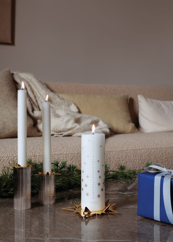Classic christmas star blokowy świecznik Ø16 cm - Złoty - Georg Jensen