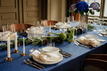 Classic christmas star obrączka na serwetki Ø9 cm 2 szt. - Złoty - Georg Jensen