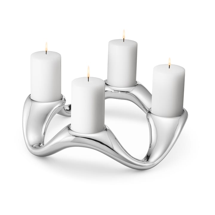 Cobra świecznik Ø33 cm, Nierdzewny stal Georg Jensen