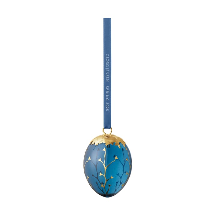 Dekoracje wiszące wielkanocne Spring 2025 jajko - Pozłacane szkło - Georg Jensen