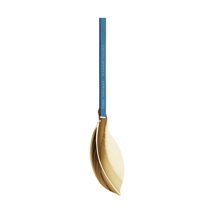 Dekoracje wiszące wielkanocne Spring 2025 liść, Pozłacana stal nierdzewna Georg Jensen