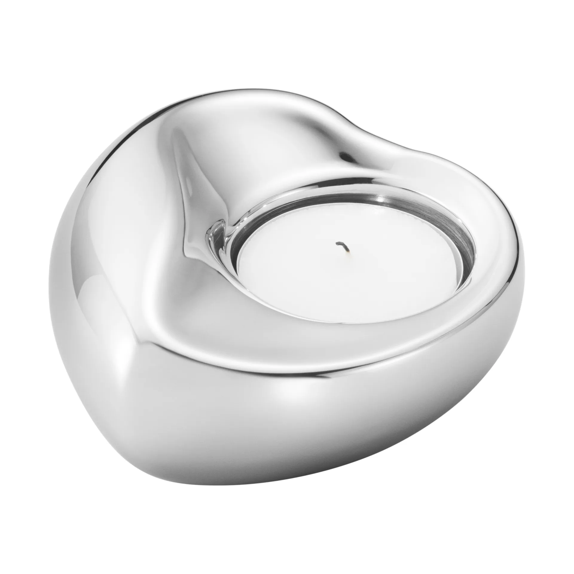 Georg Jensen serce świecznik, Stal nierdzewna Georg Jensen