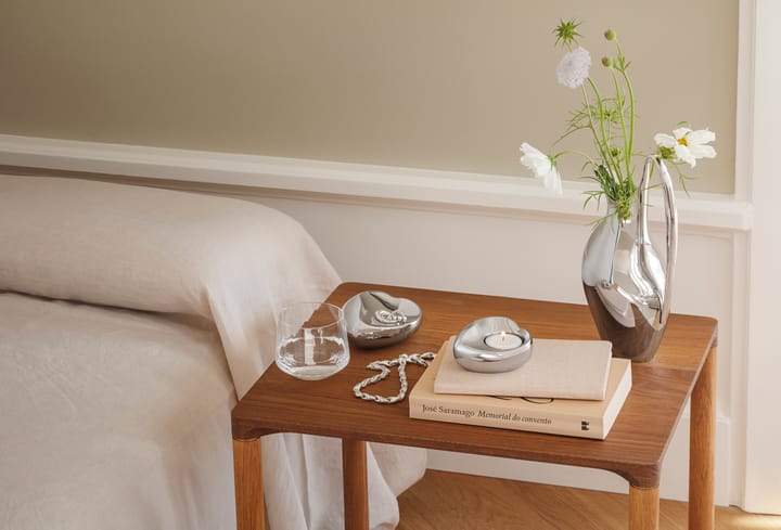 Georg Jensen serce świecznik, Stal nierdzewna Georg Jensen