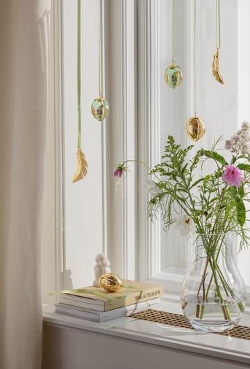 Georg Jensen zawieszka Wielkanocne piórko 2024 - Pozłacane 18-karatowym złotem - Georg Jensen