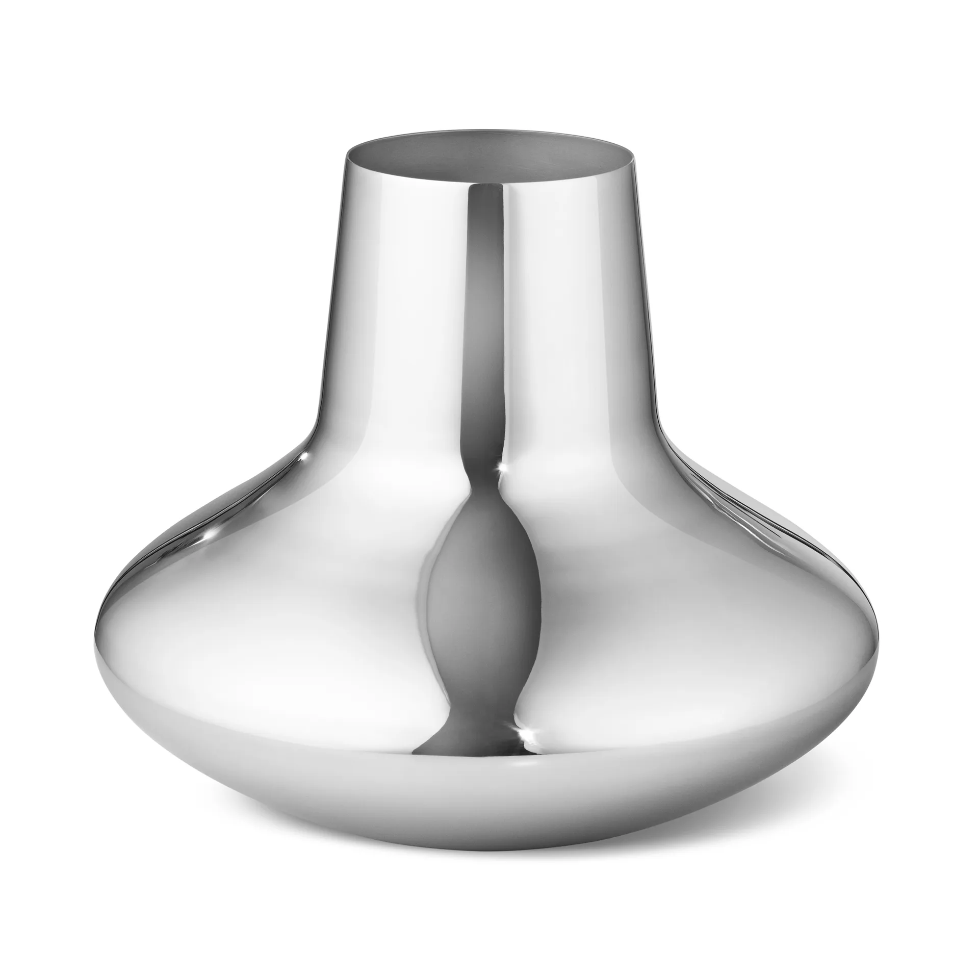 Henning Koppel wazon stal nierdzewna, Medium, 18,5 cm Georg Jensen