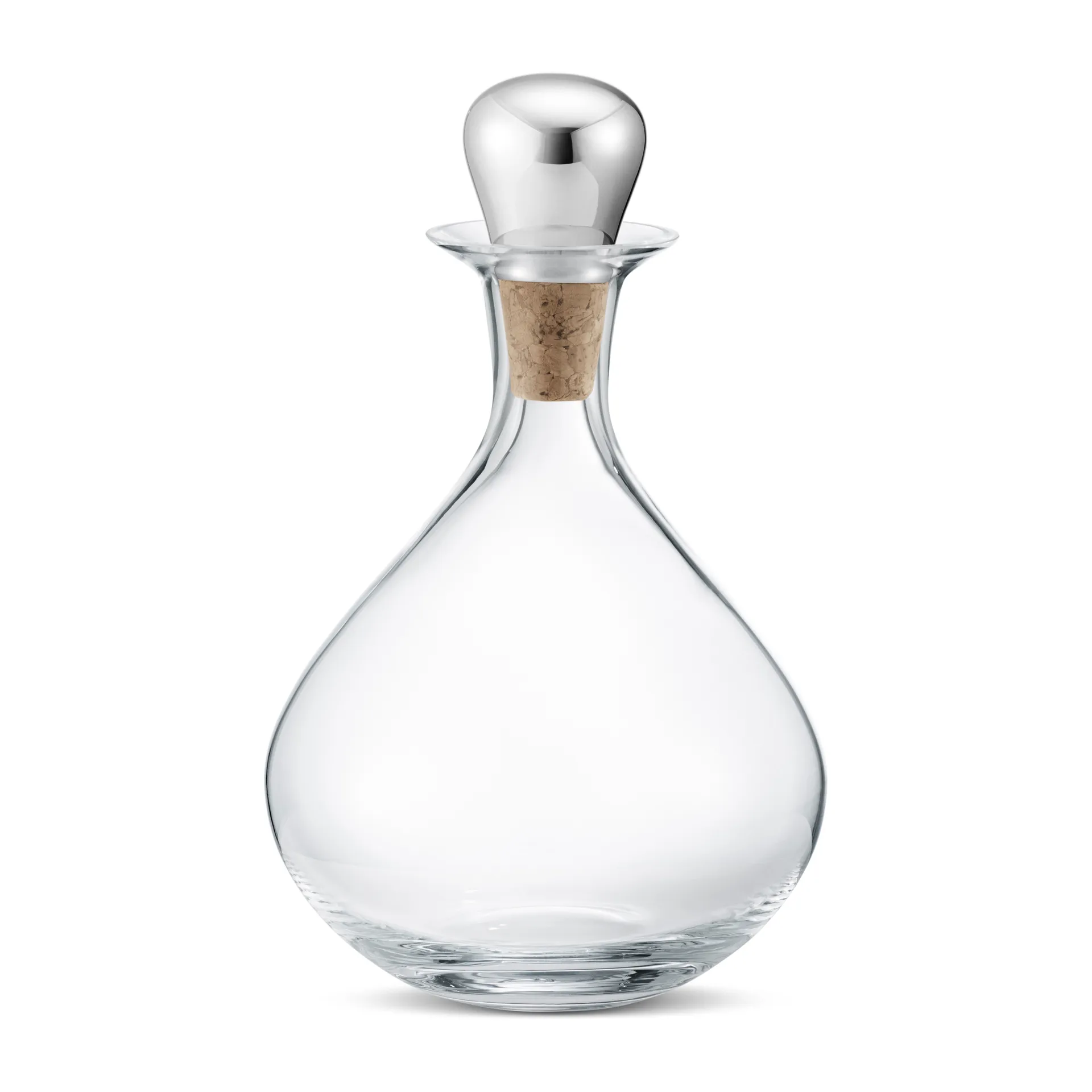 Karafka do wina Sky z korkiem 145 cl, Stal nierdzewna Georg Jensen