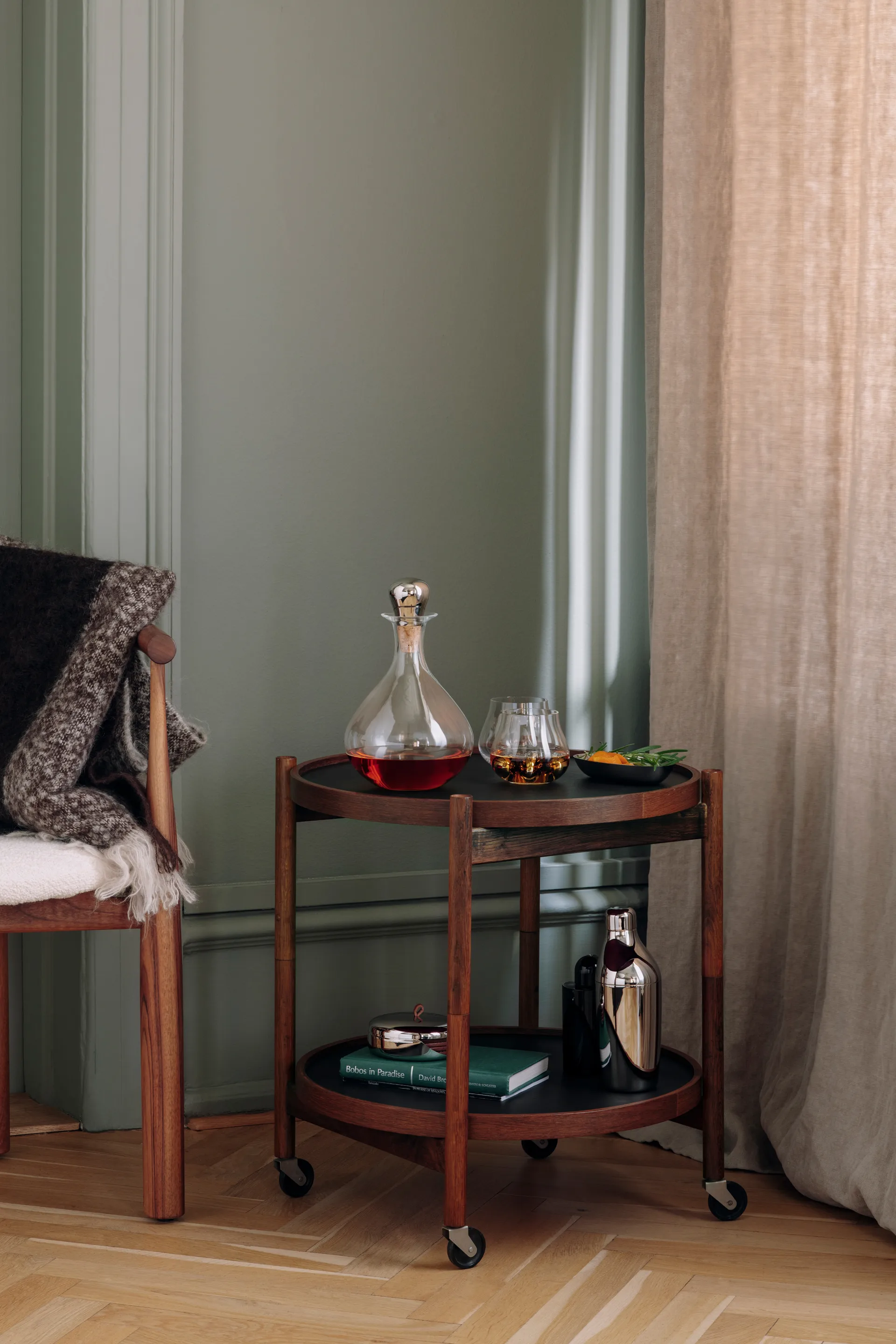 Karafka do wina Sky z korkiem 145 cl, Stal nierdzewna Georg Jensen